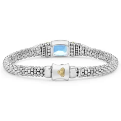Hot LAGOS Swiss Blue Topaz Caviar Bracelet | 6Mm