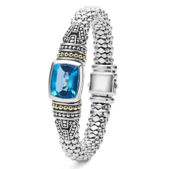 Store LAGOS Swiss Blue Topaz Caviar Bracelet | 9Mm