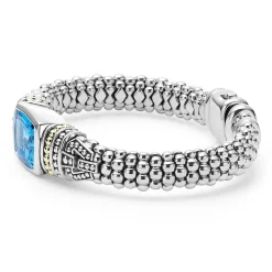 Store LAGOS Swiss Blue Topaz Caviar Bracelet | 9Mm