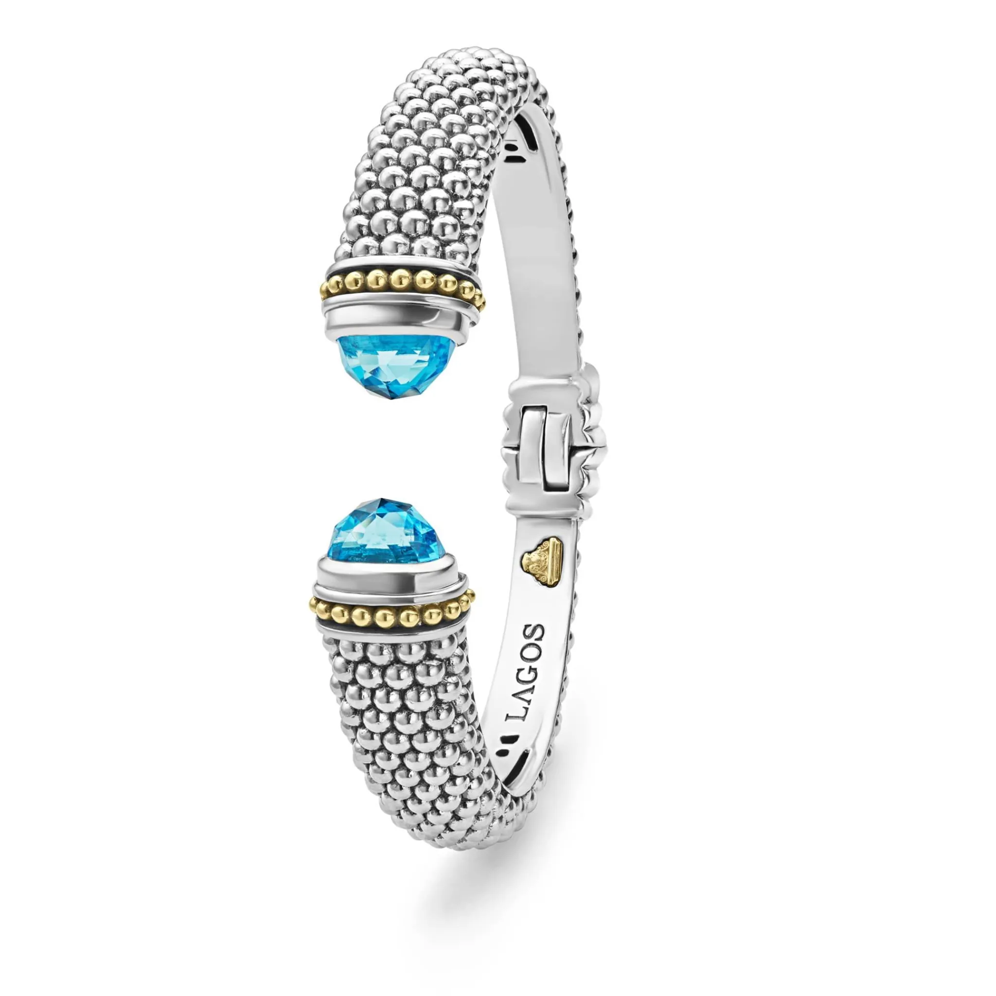 Best Sale LAGOS Swiss Blue Topaz Cuff Bracelet | 12Mm