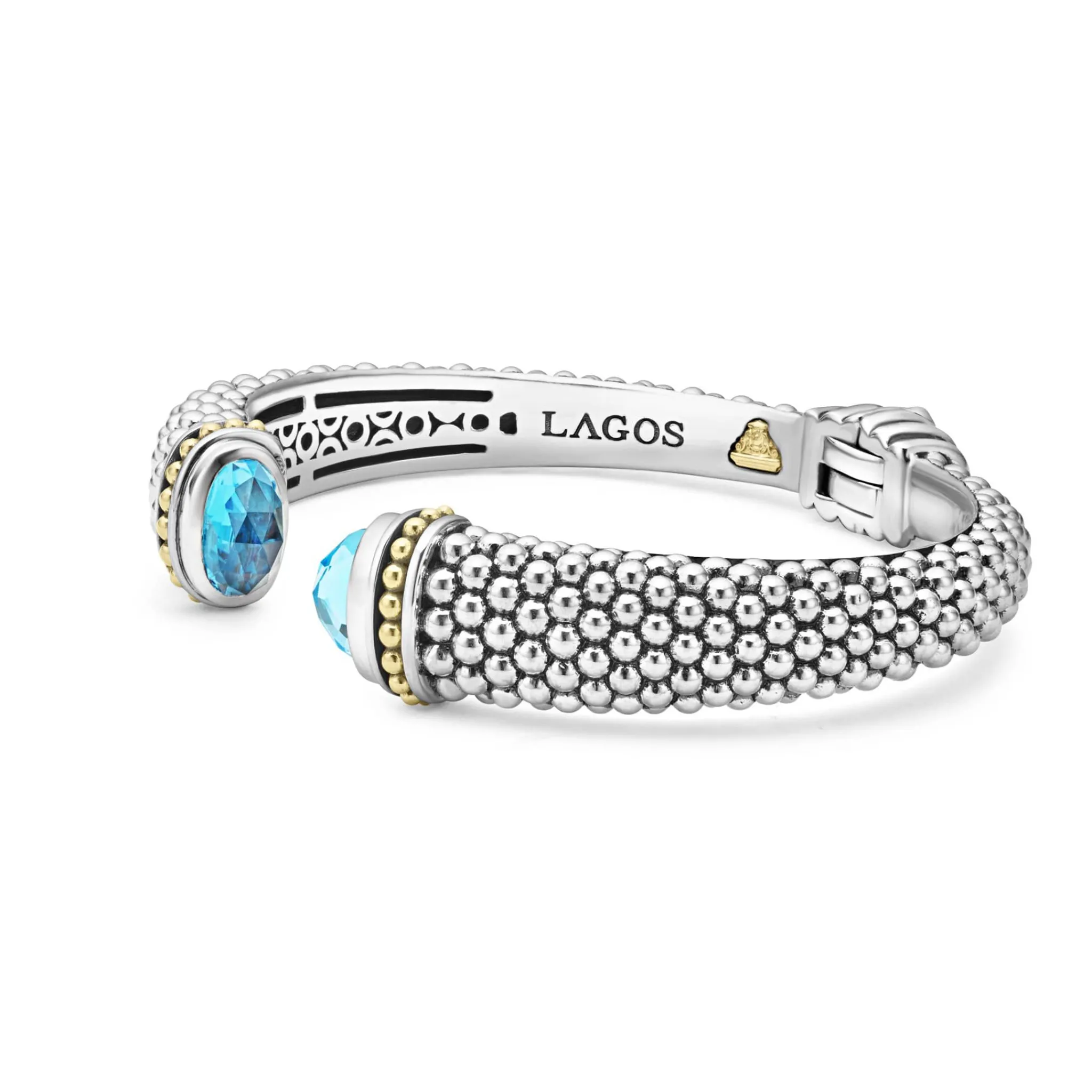 Best Sale LAGOS Swiss Blue Topaz Cuff Bracelet | 12Mm