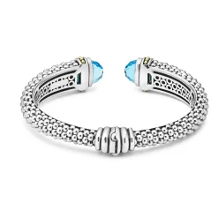 Best Sale LAGOS Swiss Blue Topaz Cuff Bracelet | 12Mm