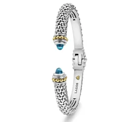 Clearance LAGOS Swiss Blue Topaz Cuff Bracelet | 8Mm