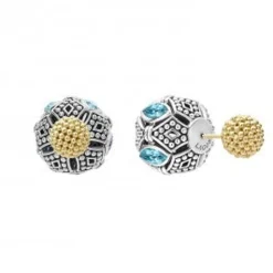 Online LAGOS Swiss Blue Topaz Earring Backs