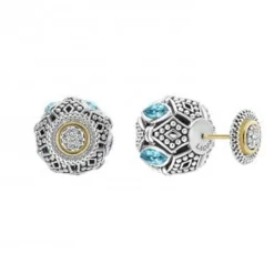 Online LAGOS Swiss Blue Topaz Earring Backs