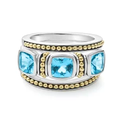 Hot LAGOS Swiss Blue Topaz Stacking Rings