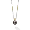 Flash Sale LAGOS Tahitian Black Pearl Pendant Necklace