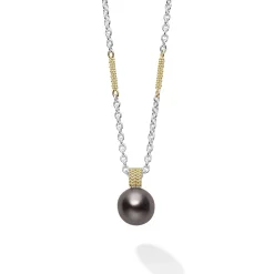 Cheap LAGOS Tahitian Black Pearl Pendant Necklace