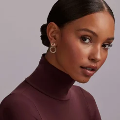 Online LAGOS The Drop Double Circle Diamond Drop Earrings