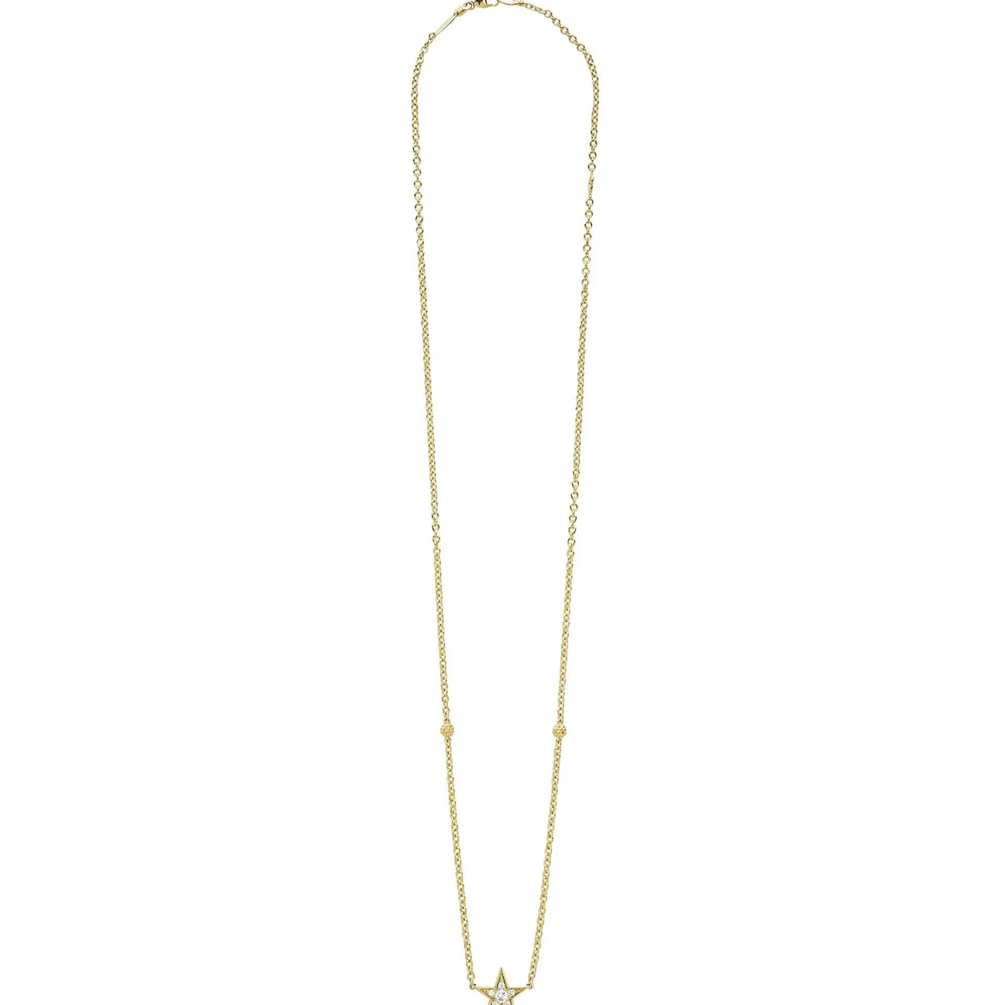 Sale LAGOS The Drop 18K Gold And Diamond Star Chain Necklace