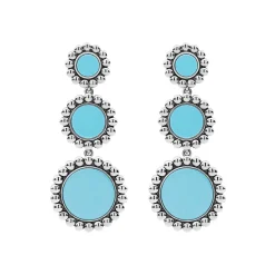 Best Sale LAGOS Three Ceramic Circle Drop Earrings