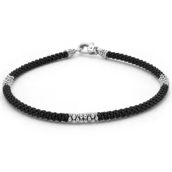 Discount LAGOS Three Silver Station Matte Ceramic Bracelet | 3Mm