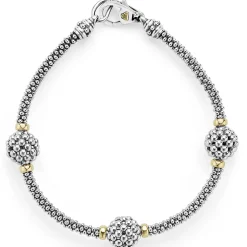 Best LAGOS Three Station Caviar Beaded Bracelet