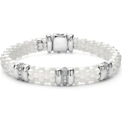Discount LAGOS Three Station Ceramic Diamond Bracelet | 9Mm