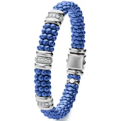Clearance LAGOS Three Station Ceramic Diamond Bracelet | 9Mm
