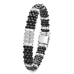 Cheap LAGOS Three Station Ceramic Diamond Bracelet | 9Mm