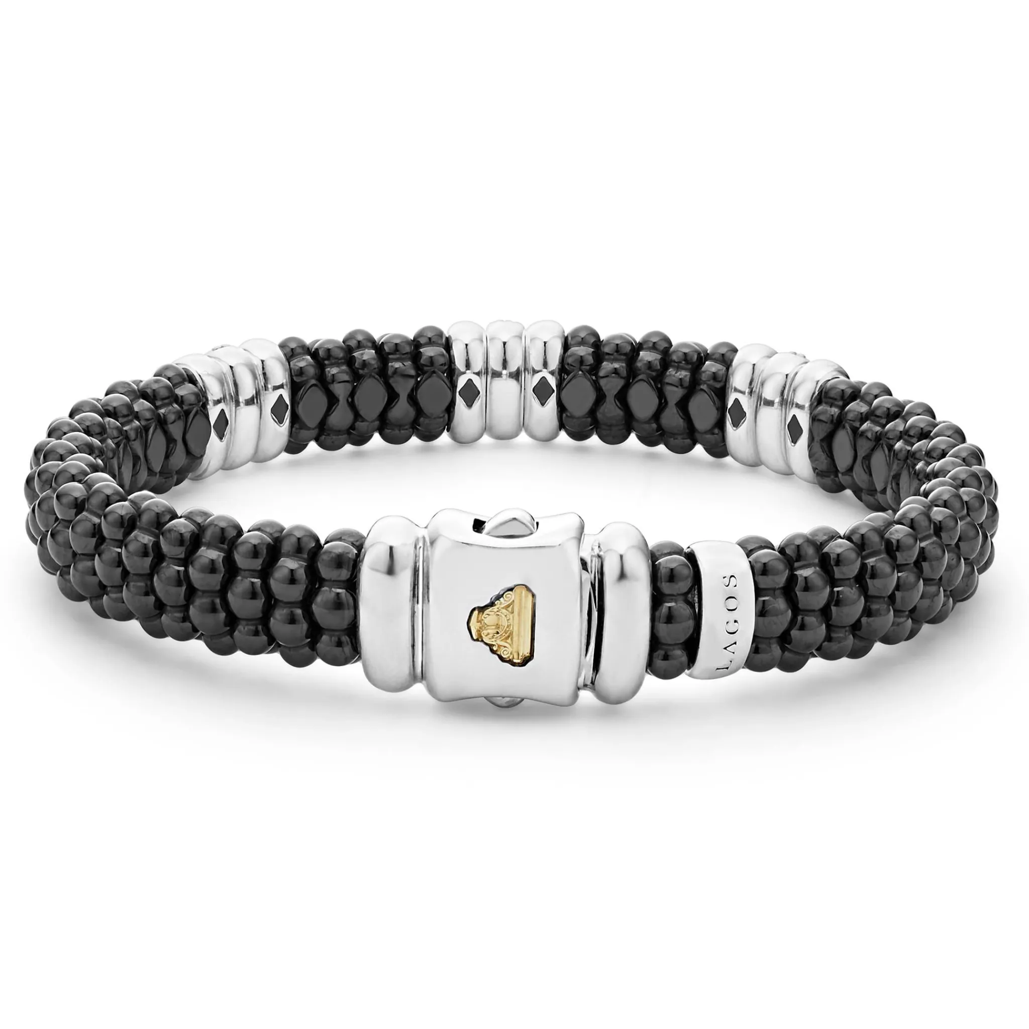 Discount LAGOS Three Station Ceramic Diamond Bracelet | 9Mm