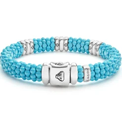 Hot LAGOS Three Station Ceramic Diamond Bracelet | 9Mm