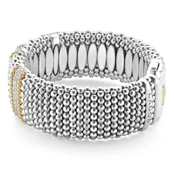 Store LAGOS Three Station Diamond Caviar Bracelet | 23Mm