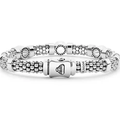 Cheap LAGOS Three Station Diamond Circle Caviar Bracelet | 6Mm
