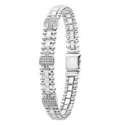 Discount LAGOS Three Station Diamond Link Bracelet