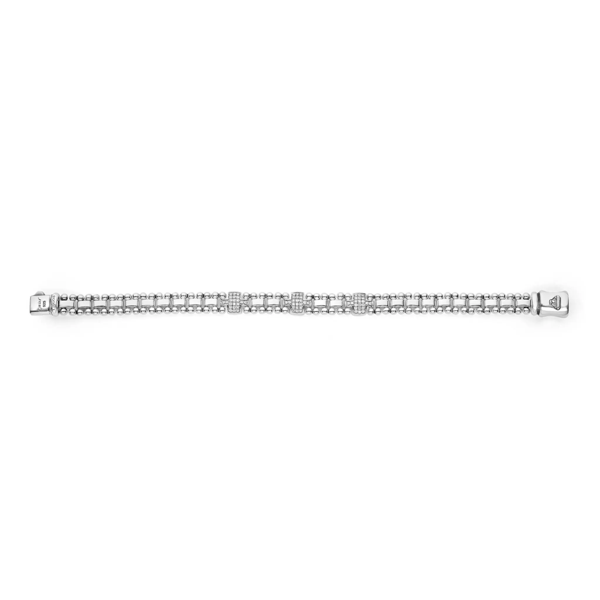 Discount LAGOS Three Station Diamond Link Bracelet
