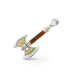 Fashion LAGOS Tiger Eye Axe Amulet