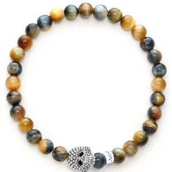 Best Sale LAGOS Tigereye Skull Bracelet