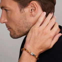 Best Sale LAGOS Tigereye Skull Bracelet