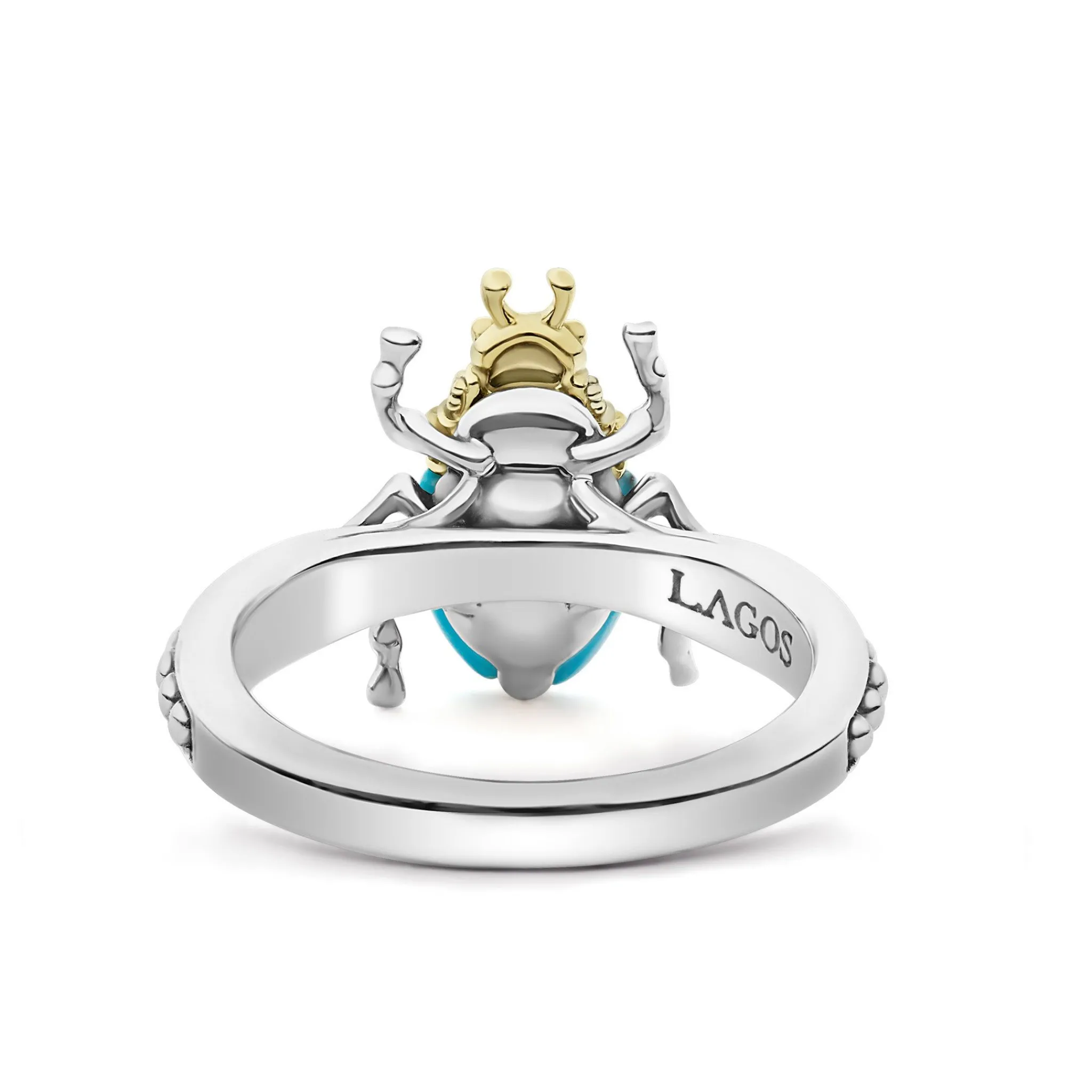 Clearance LAGOS Turquoise Beetle Diamond Ring