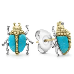Best Sale LAGOS Turquoise Beetle Stud Earrings