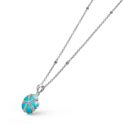 Cheap LAGOS Turquoise Flower Pendant Necklace
