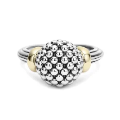 Flash Sale LAGOS Two-Tone Caviar Ball Ring