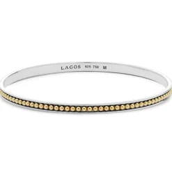 Clearance LAGOS Two-Tone Caviar Beaded Bangle