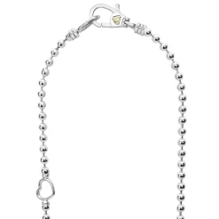 Shop LAGOS Two-Tone Caviar Beaded Necklace