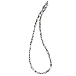 Shop LAGOS Two-Tone Caviar Beaded Necklace | 5Mm