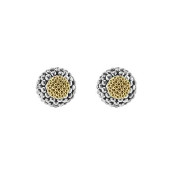 Online LAGOS Two-Tone Caviar Front-Back Earrings