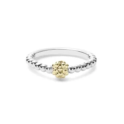 Cheap LAGOS Two-Tone Caviar Stacking Ring