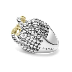 Clearance LAGOS Two-Tone Caviar Statement Ring
