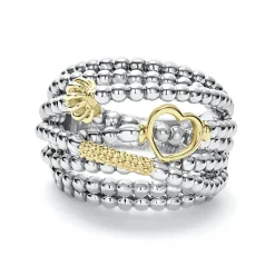 Shop LAGOS Two-Tone Caviar Statement Ring