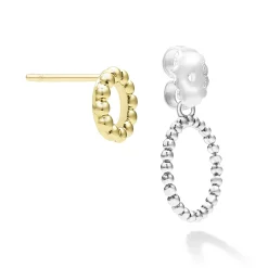 Discount LAGOS Two-Tone Circle Drop Earrings