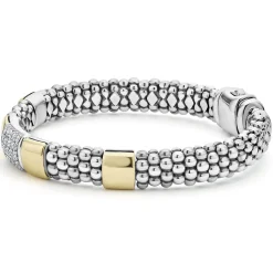 Online LAGOS Two-Tone Diamond Bracelet | 9Mm