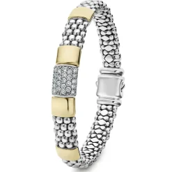 Online LAGOS Two-Tone Diamond Bracelet | 9Mm