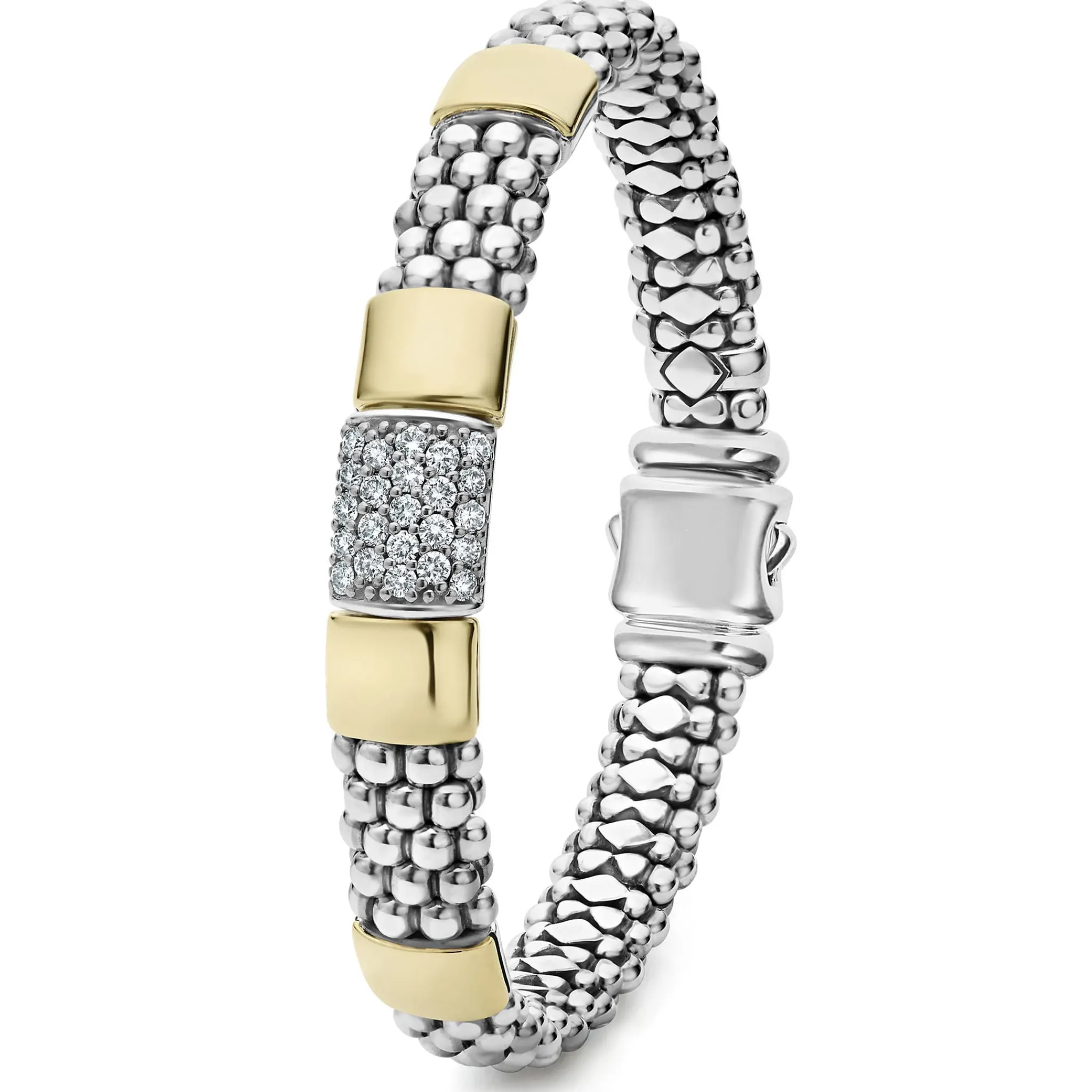 Online LAGOS Two-Tone Diamond Bracelet | 9Mm
