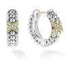 Store LAGOS Two-Tone Diamond Huggie Earrings