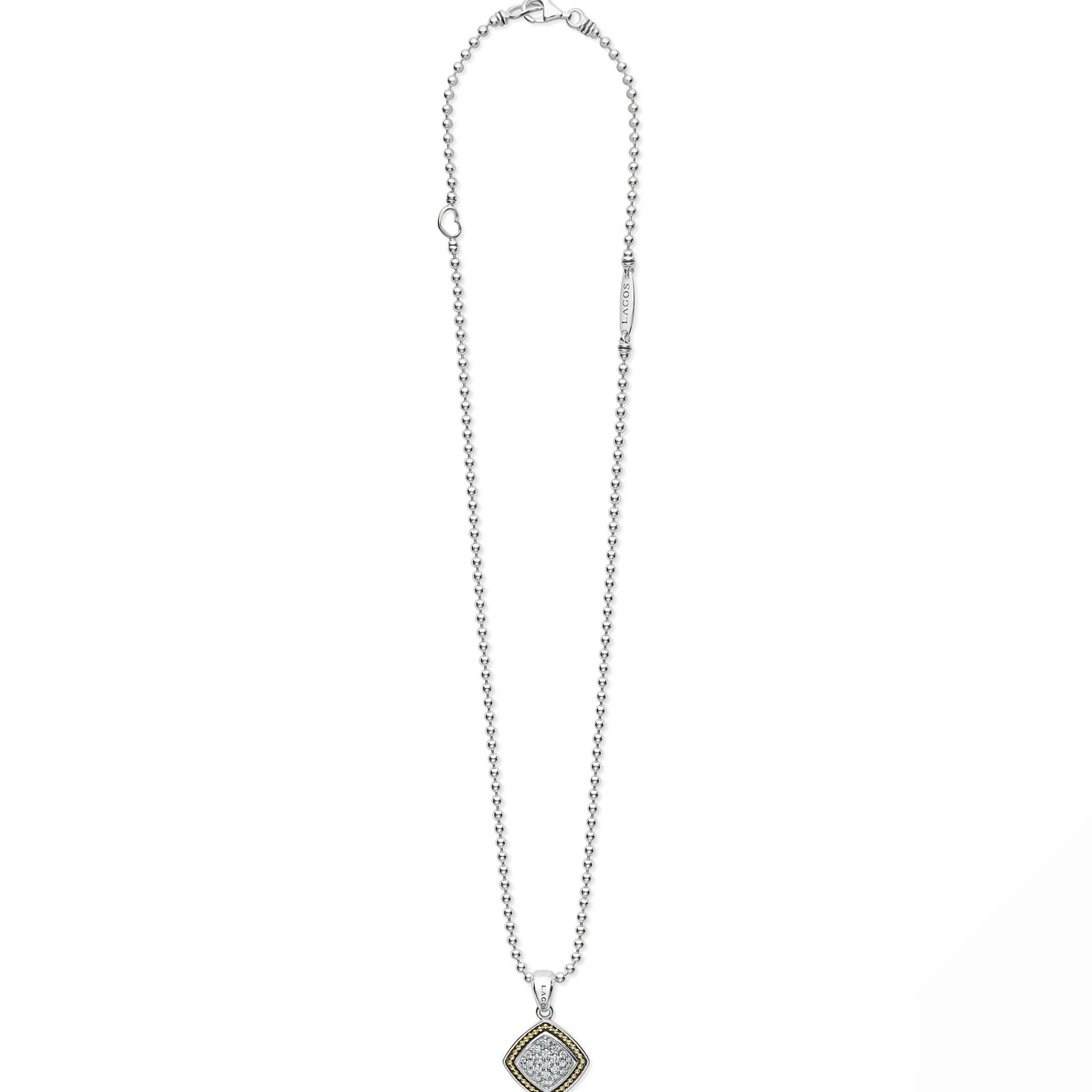 Online LAGOS Two-Tone Diamond Pendant Necklace