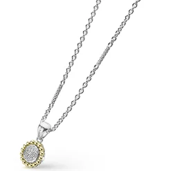 Best Sale LAGOS Two-Tone Diamond Pendant Necklace