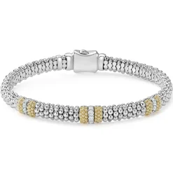 Online LAGOS Two-Tone Diamond Smart Caviar Gift Set