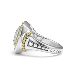 Best LAGOS Two-Tone Diamond Square Ring