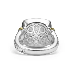 Store LAGOS Two-Tone Diamond Square Ring